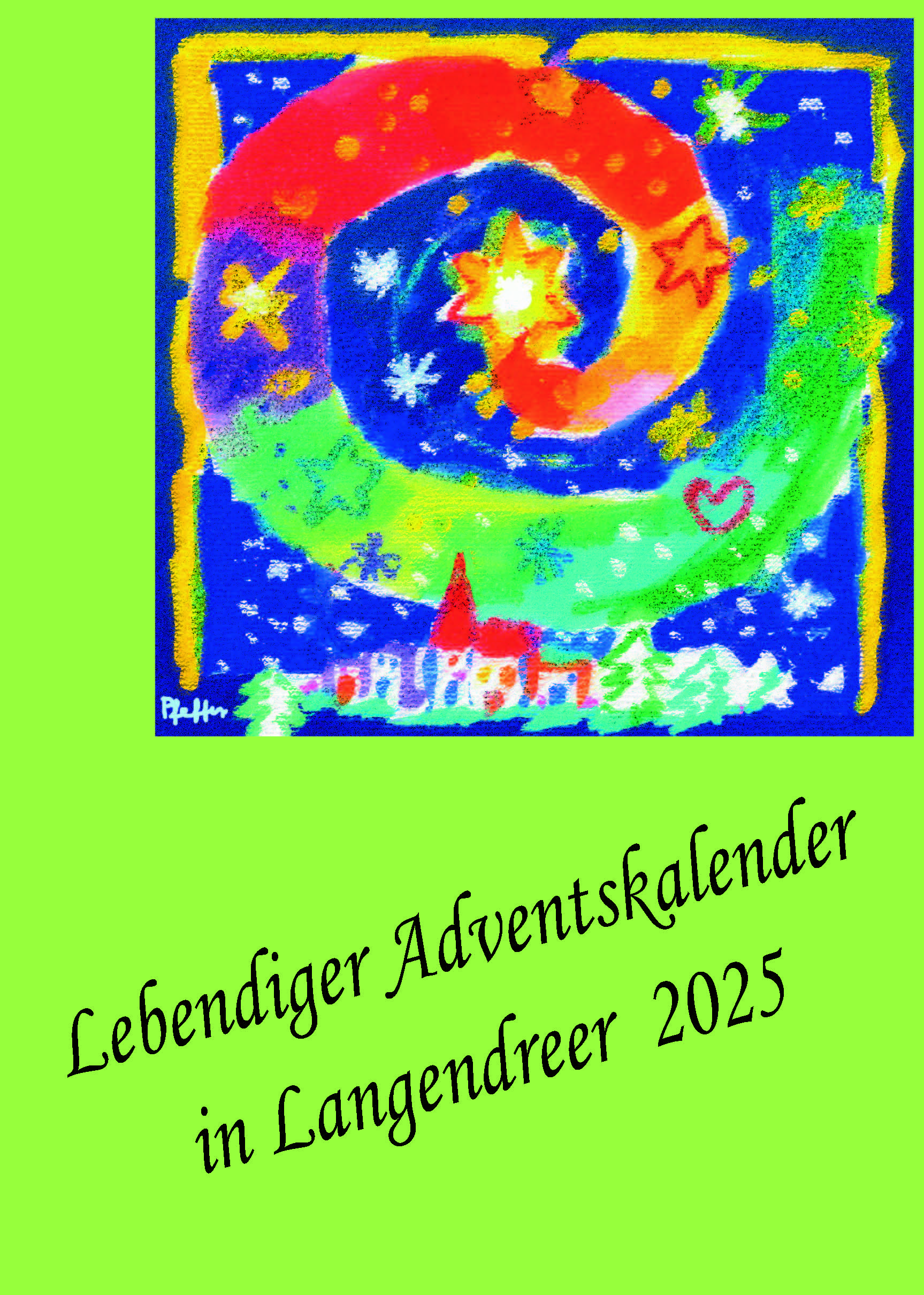 Der Fleyer des lebendigen Adventskalenders