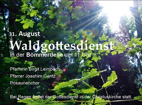 Einladung zum Waldgottesdienst
